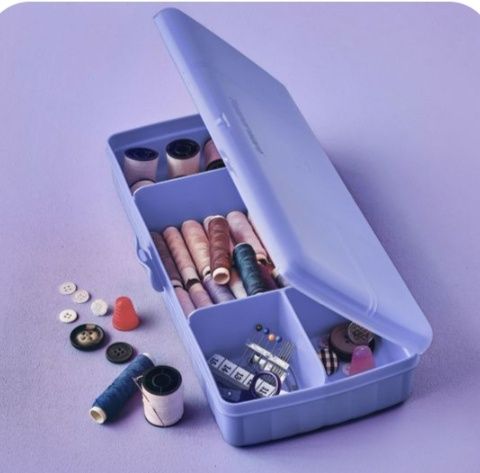 Tupperware multifunções - Estojo escolar/Caixa de costura/etc