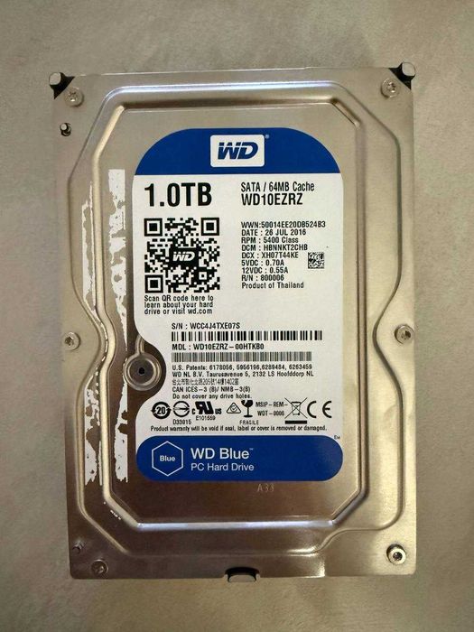 Жорсткий диск Western Digital Blue 1TB 5400rpm