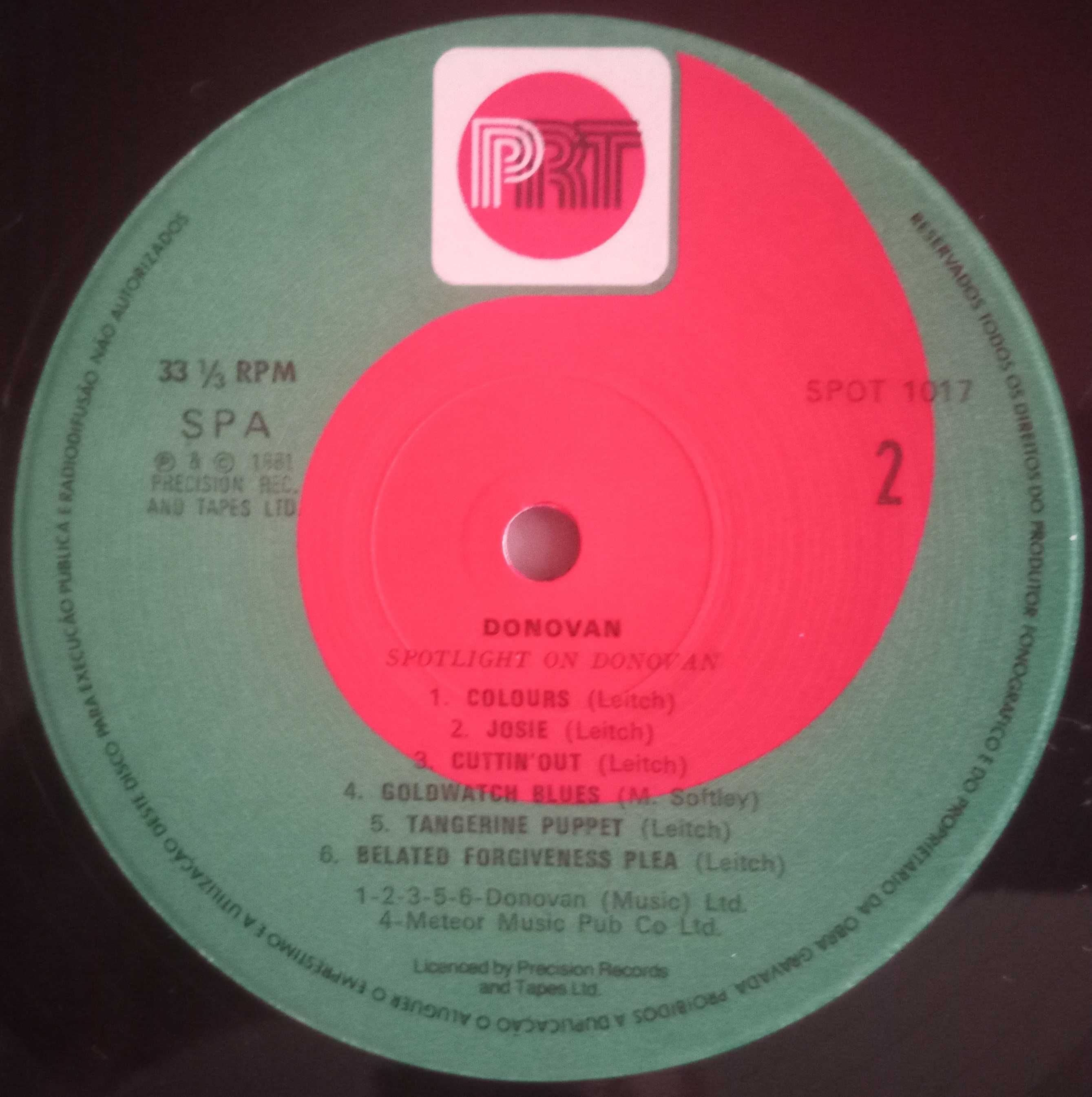 Donovan - - - - - Spotlight on Donovan - - - - - 2 X LP