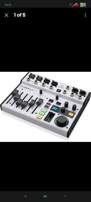 Цифровий мікшерний пульт Behringer flow 8