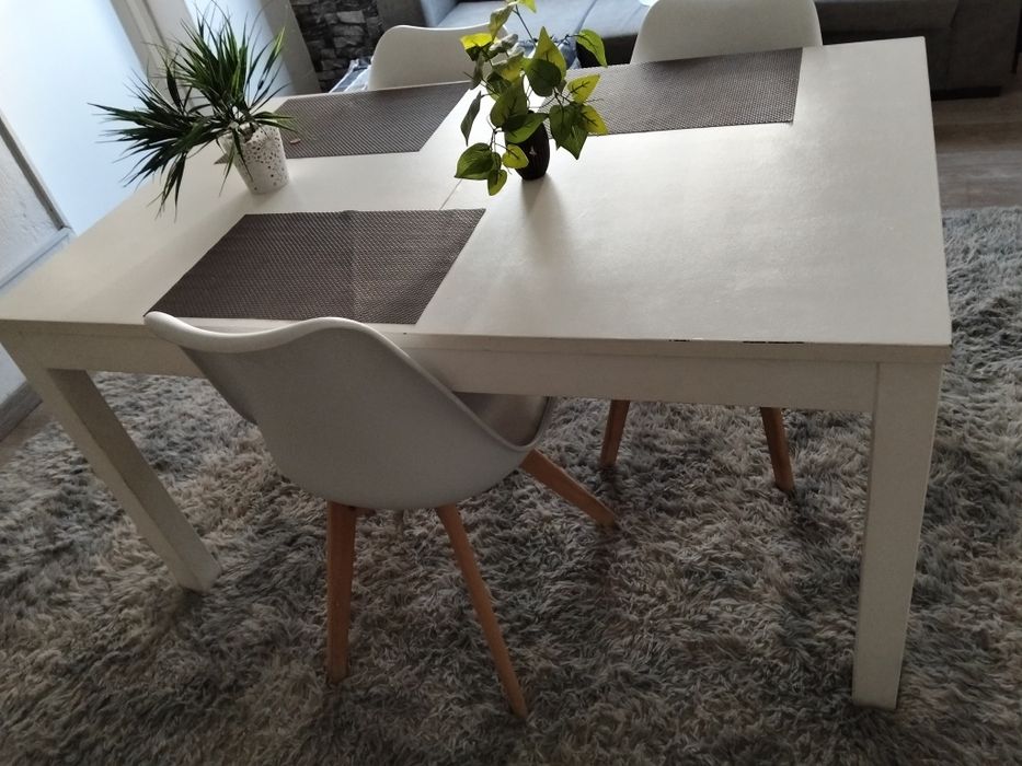 Mesa jantar extensível IKEA branca