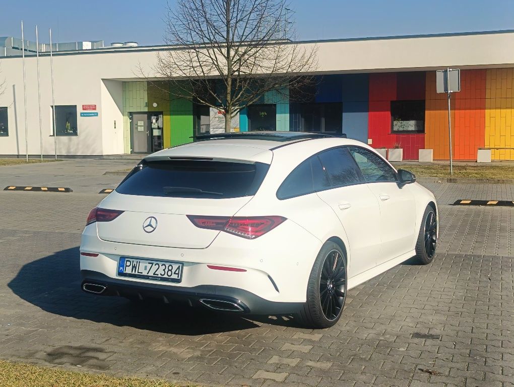 Wynajem ślub wesele Mercedes cla AMG biały sportowy