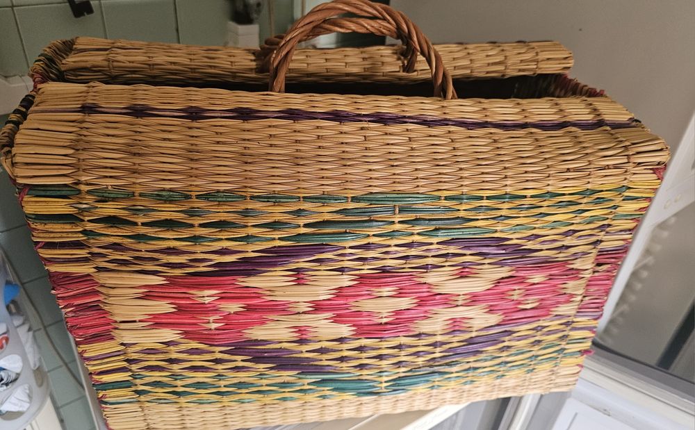 Cesto de junco tradicional