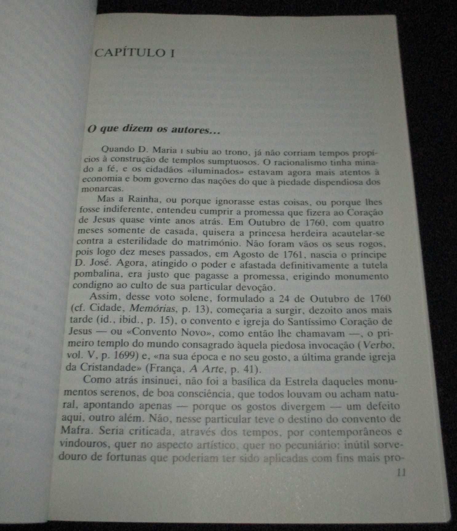 Livro Quanto custou a Basílica da Estrela? Luís Walter de Vasconcelos