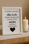 Ramka dla bliskich zmarłych na wesele Ta świeca płonie.