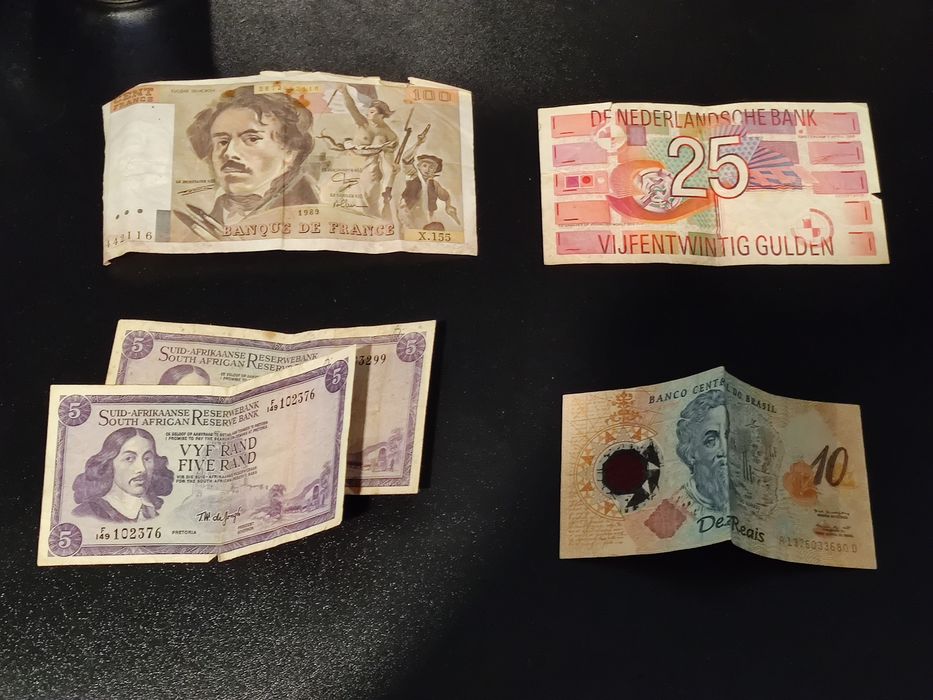 Notas antigas ( França / Angola / Brasil / Netherlands)