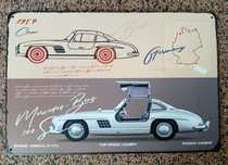 Poster - Mercedes-Benz 300 SL 1954 (metal 30x20 cm)