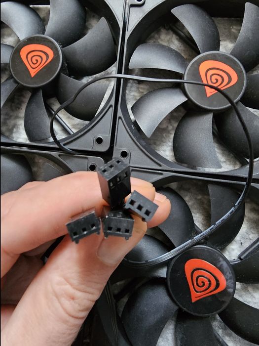 2x FAN wentylator 120mm PC Genesis Zestaw do komputer PC chłodzenie