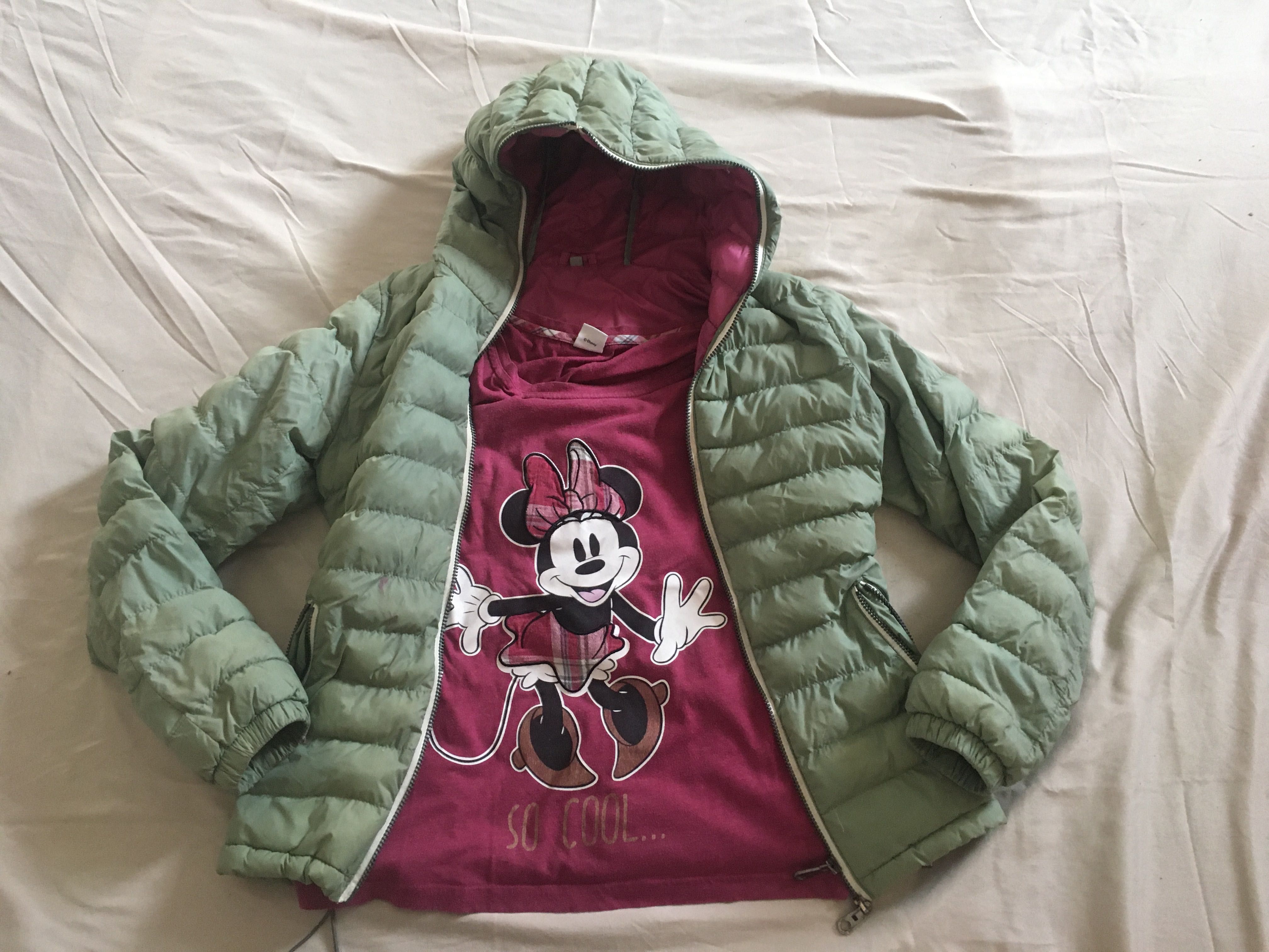 Куртка на дівчинку 12-13 років, футболка Дісней у подарунок