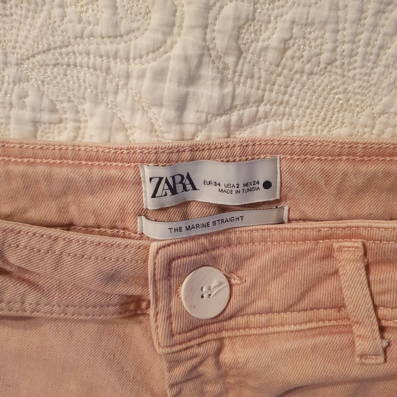 Spodnie dzwony jeans Zara