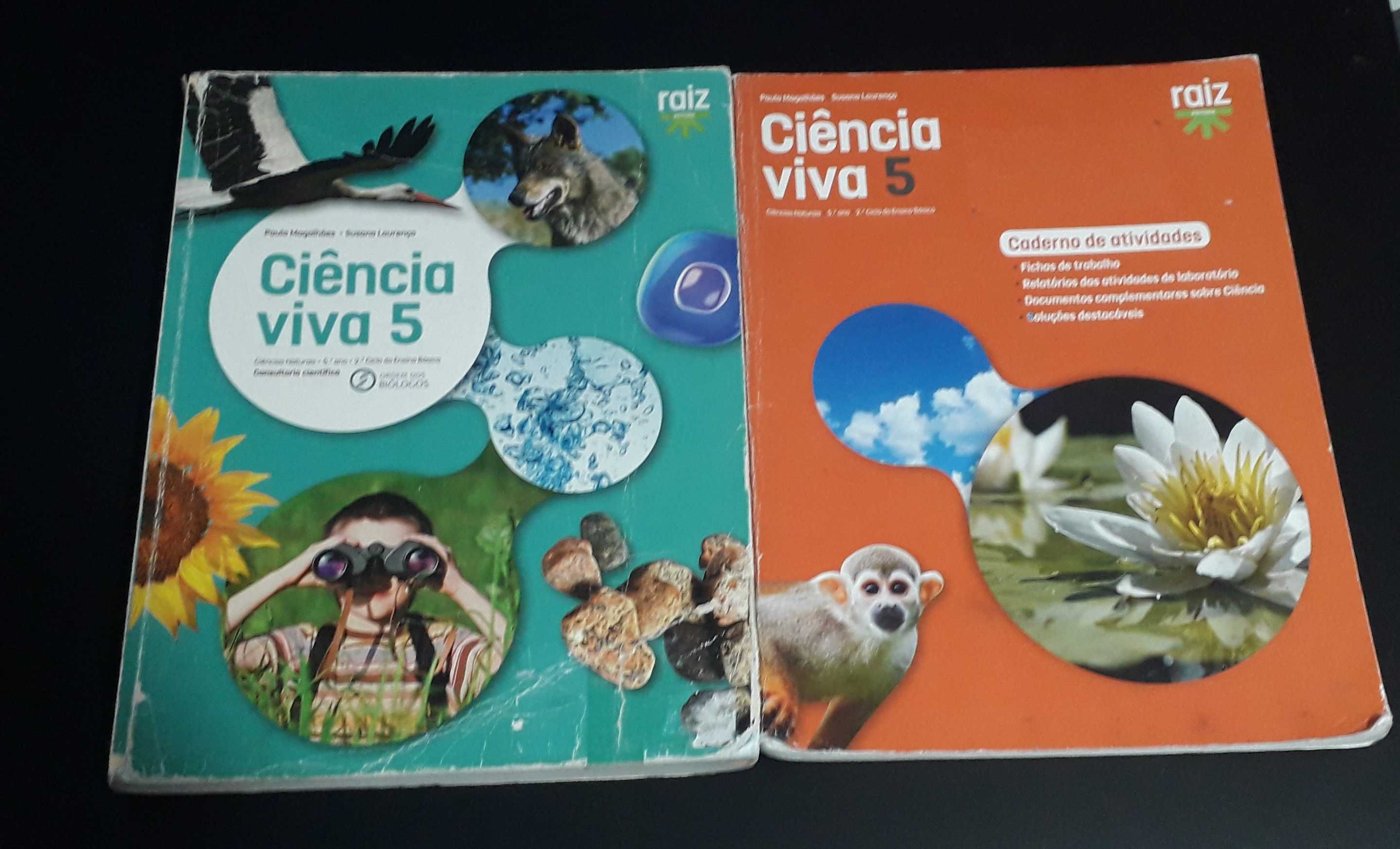Livro e caderno de atividades de ciências da natureza do 5° ano