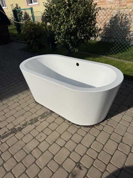 Ванна акрилова 160 см (00221) ванна вільностояча
