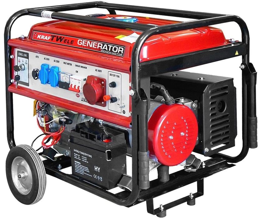 Бензиновий Генератор 9.8 кВт /3-фаз./ ATS-АВР/ KW9800 3F ATS KRAFTWELE