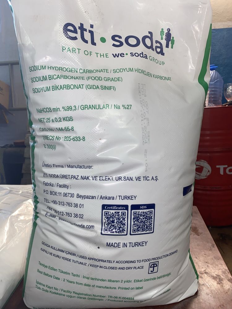 Сода пищевая бикарбонат натрия Е-500
