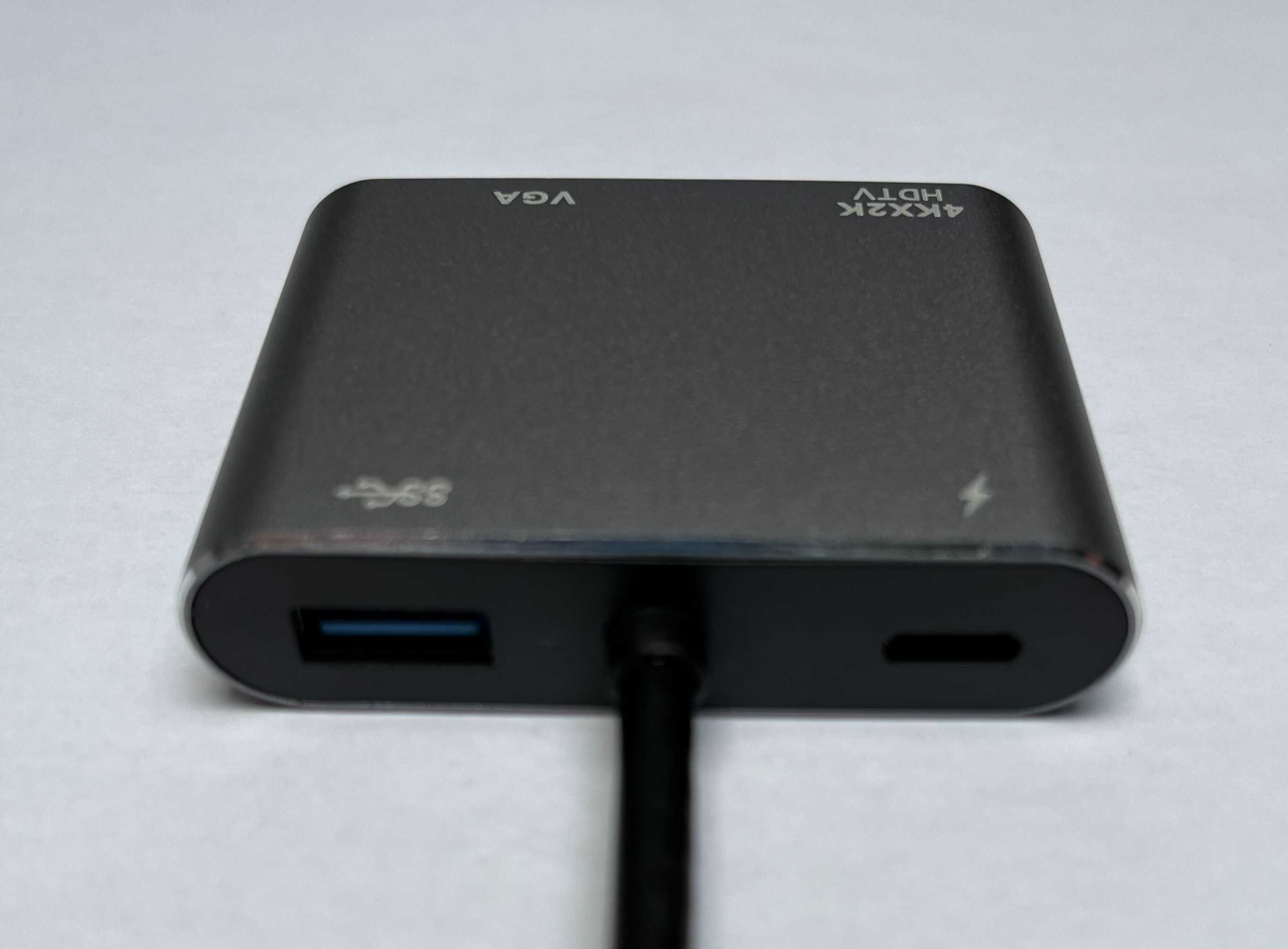 Адаптер Usb type c Hub 4 в 1 HDMI VGA 4K 30Hz хаб hub без коробки