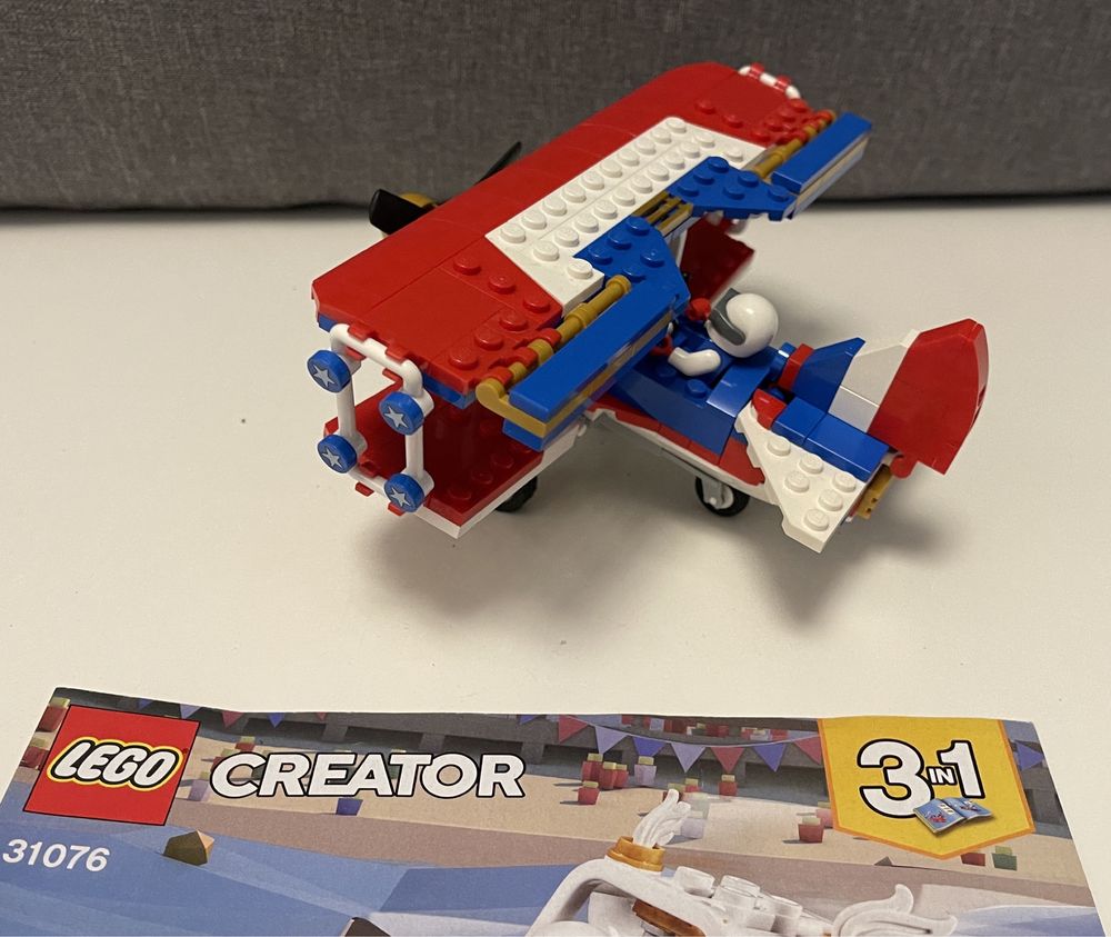 LEGO Creator 3w1 31076 Samolot kaskaderski kompletny