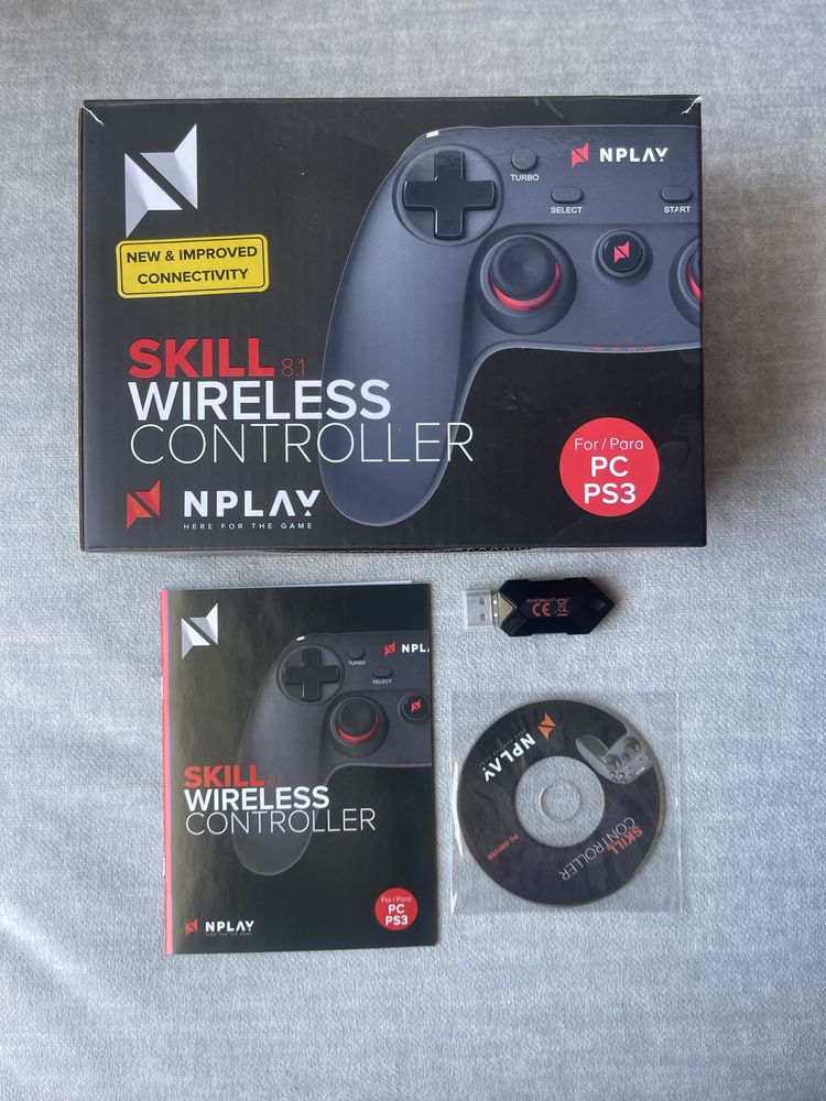 Comando NPLAY Skill 8.1 (Wireless - PC e PS3)