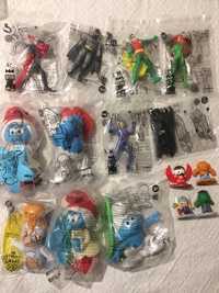 Brinquedos Marvel, DC, Smurfs e Rabbids
