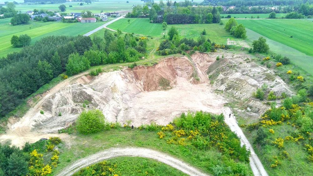 Działka 4,7ha piasek kruszywa żwir koncesja Małkinia, Węgrów