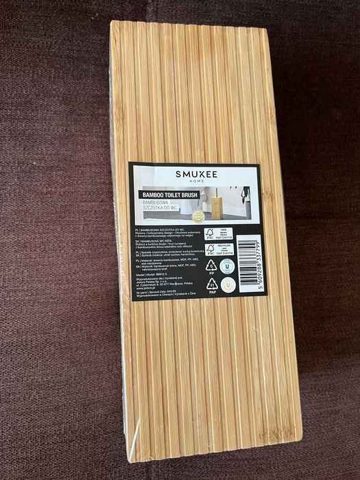 Bambusowa szczotka do WC toalety Smukee