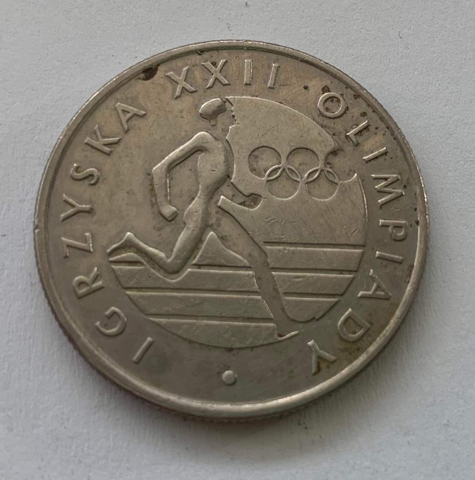 Moneta 20 zł 1980 rok Igrzyska XXII Olimpiady.