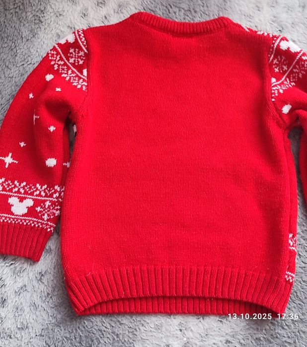 Sweterek na Święta z Myszką Miki Mickey Mouse