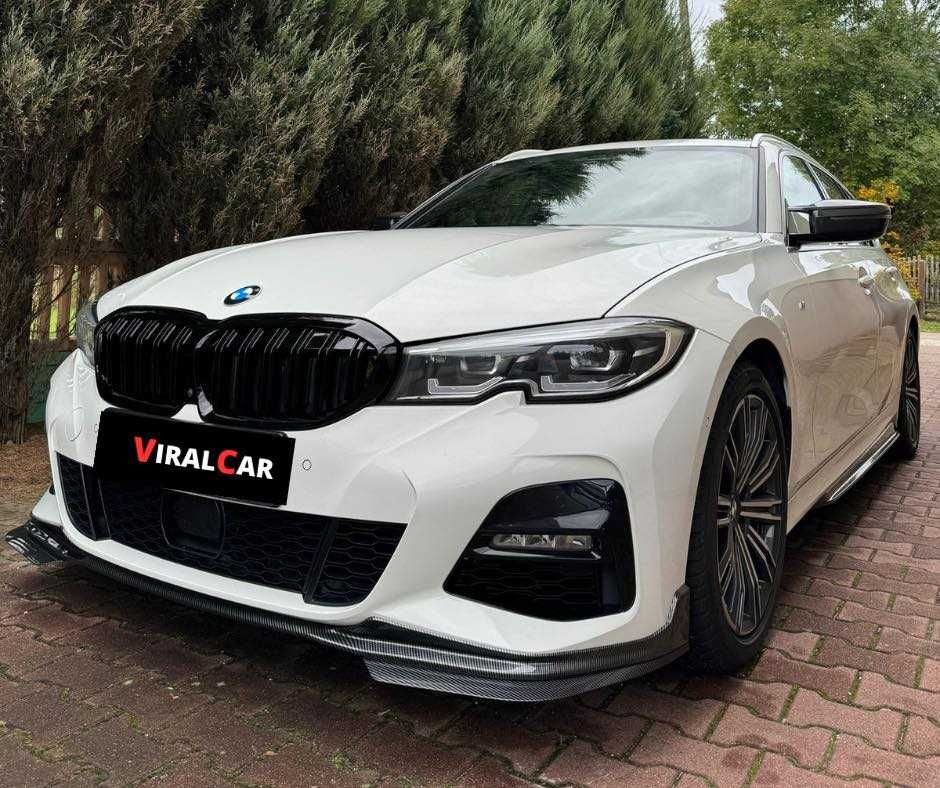 Dokładki listwy pod progi BMW G20 G21 CZARNY POŁYSK / CARBON