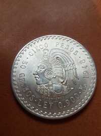 5 pesos 1948 Meksyk srebro