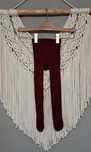 H&M burgundowe rajstopy R 86/92