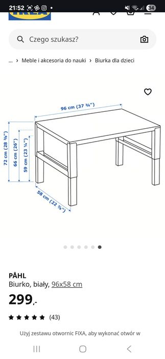 Biurko ikea pahl krzesło ikea lobergert