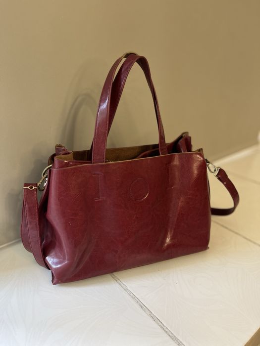 Жіноча сумка колір бордо, марсала