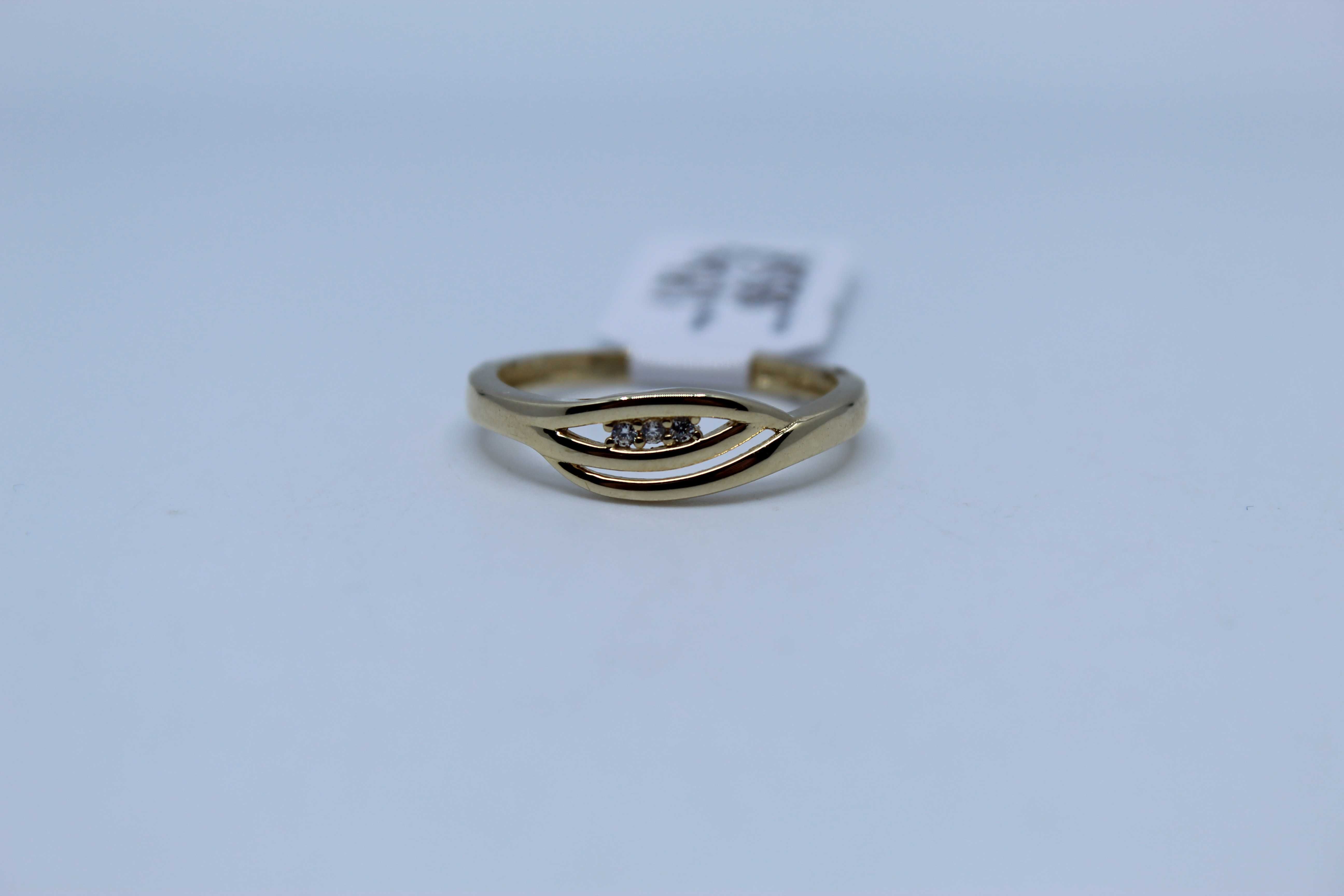 Złoto/Złoty pierścionek 585 14K 1,73 gram Rozmiar 15 Nowy Okazja