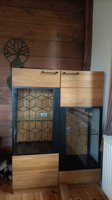 Witryna regał Mosaic 15 lite drewno