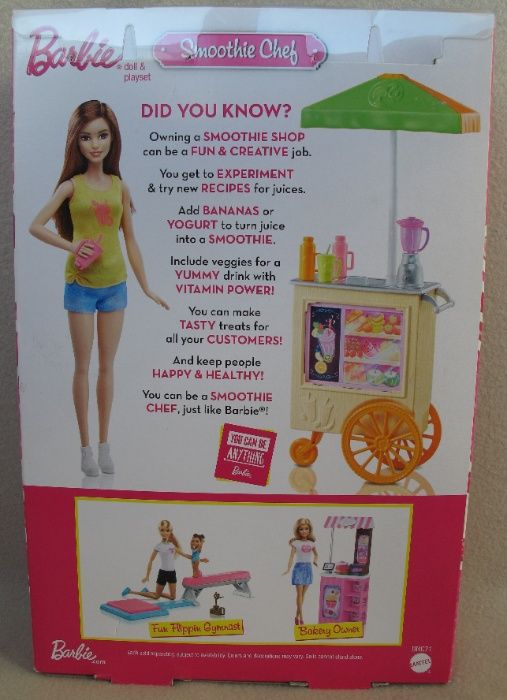 Барби профессии Продавец смузи Barbie Careers Smoothie Chef Playset