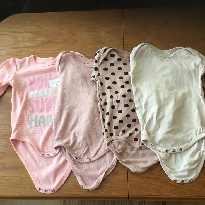 Body z długim rękawkiem rozmiar 86 - zestaw