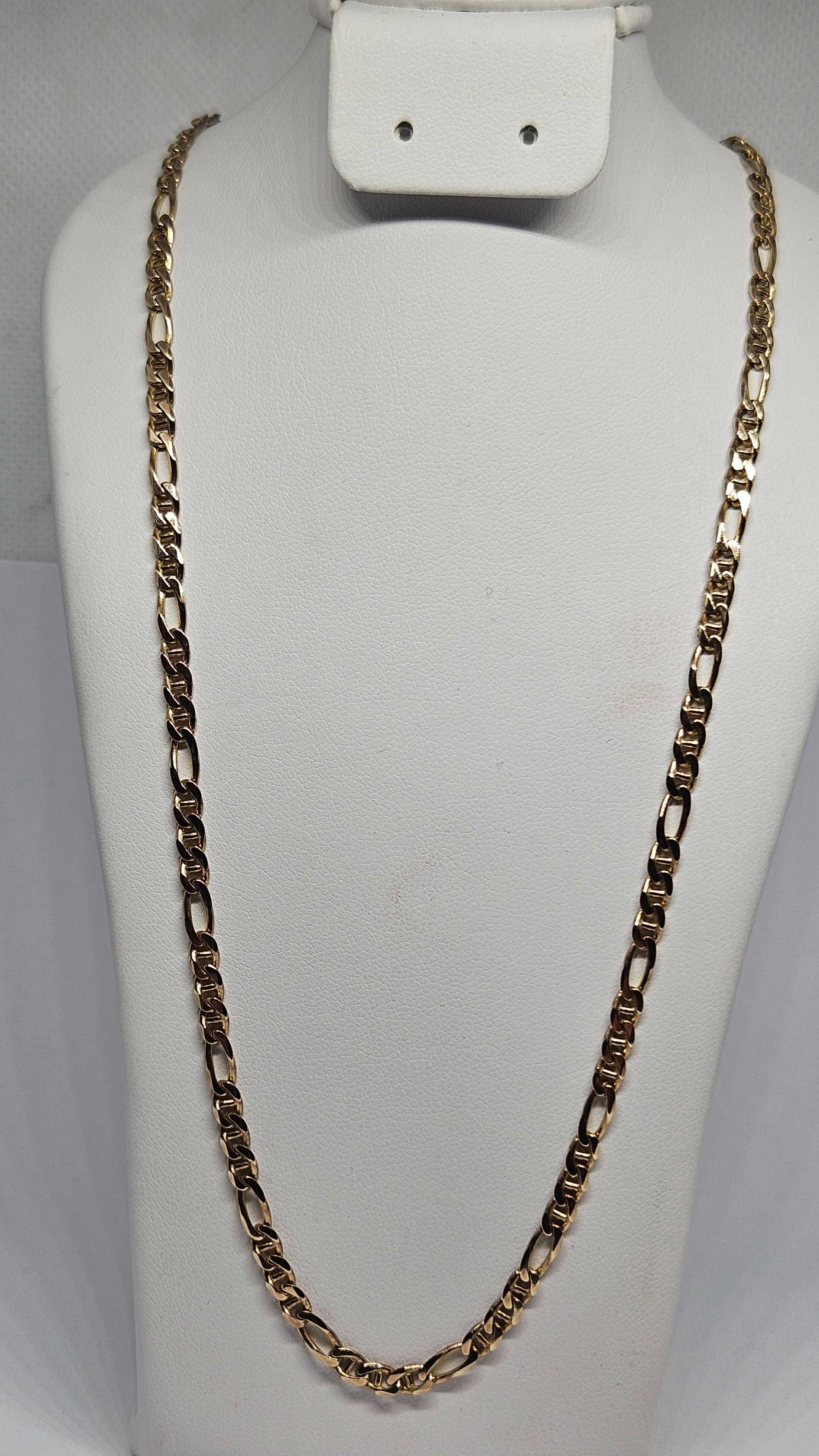 Złoty łańcuszek figaro gucci 10,41g p.333 8K dł.46cm /ST