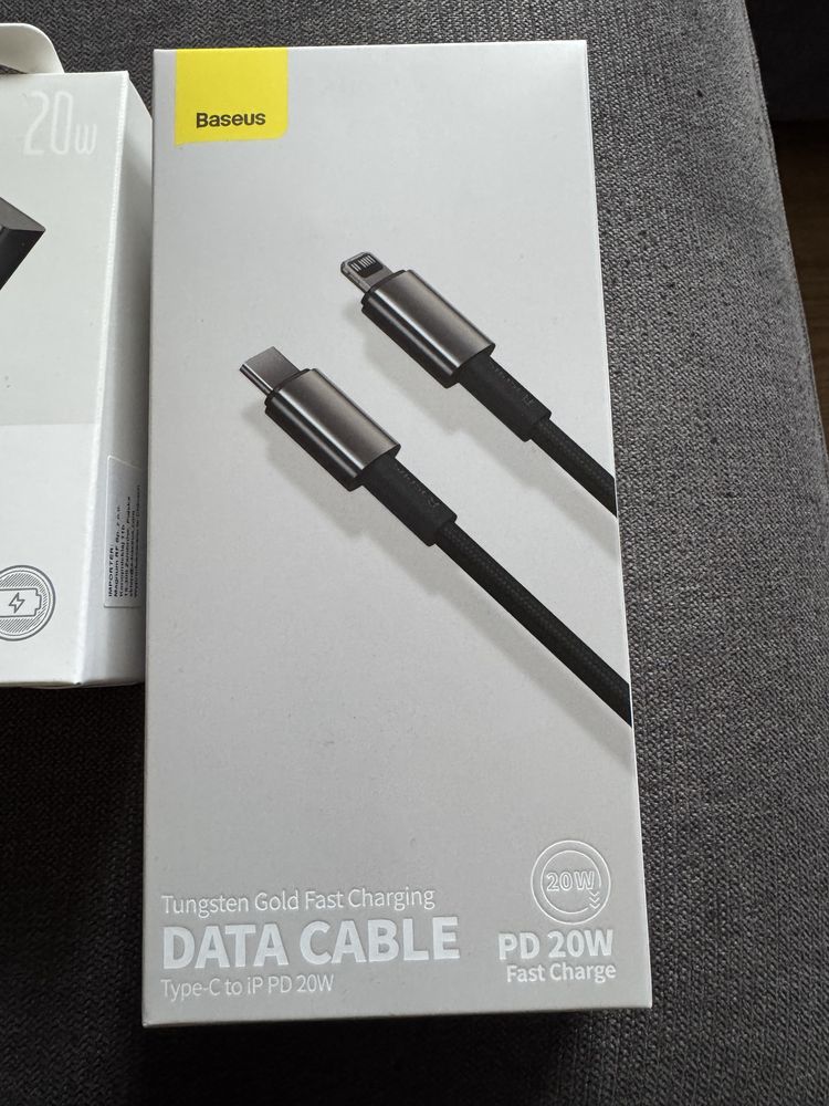 Ładowarka Baseus szybka USB-C TYPE-C 20W kabel lighting iphone