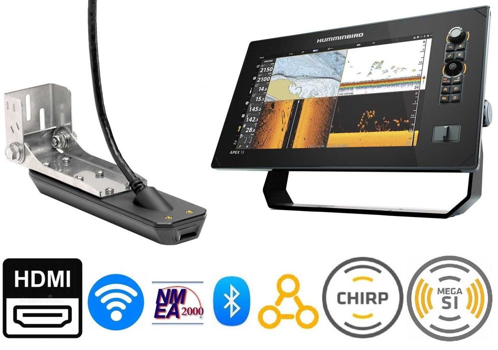 Humminbird Echosonda z przetwornikiem Apex 13 MSI najlepsza było 22900
