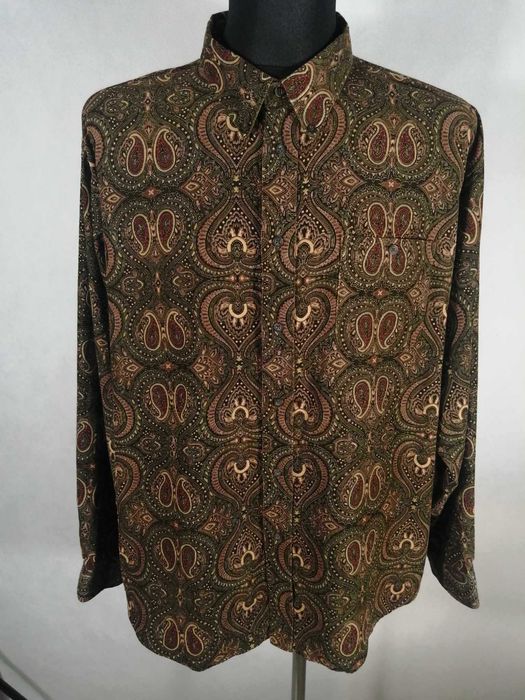 PRESWICK & MOORE Koszula Sztruksowa Męska XXL Oryginalna Bawełna