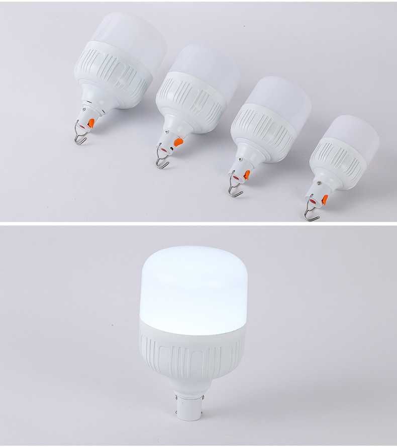 LED лампочка ліхтар фонарь перезаряжаемая на аккумуляторе 80w