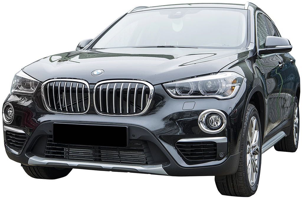 BMW X1 F48 2016 + ozdobne nakładki halogenów przód