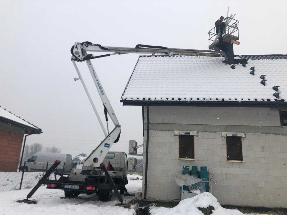 Zwyżka  Podnośnik koszowy Zwyżka nożycowa wynajem z operatorem lub bez