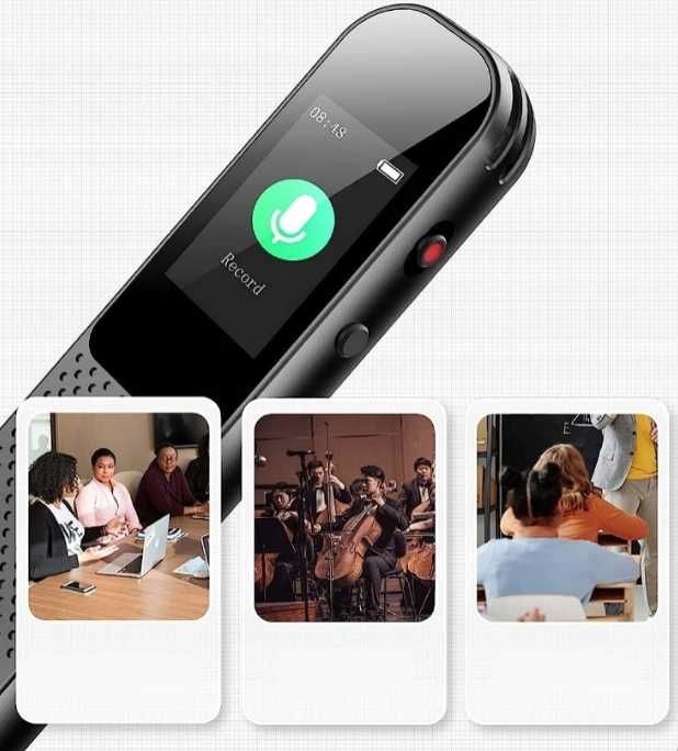 Ukryty DYKTAFON Redukcja szumów ODTWARZACZ MP3 Czuły VOX 32GB ttst494