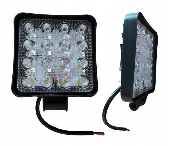 Lampa 16 LED 2 SZTUKI halogen roboczy szperacz 48W 12V 24V