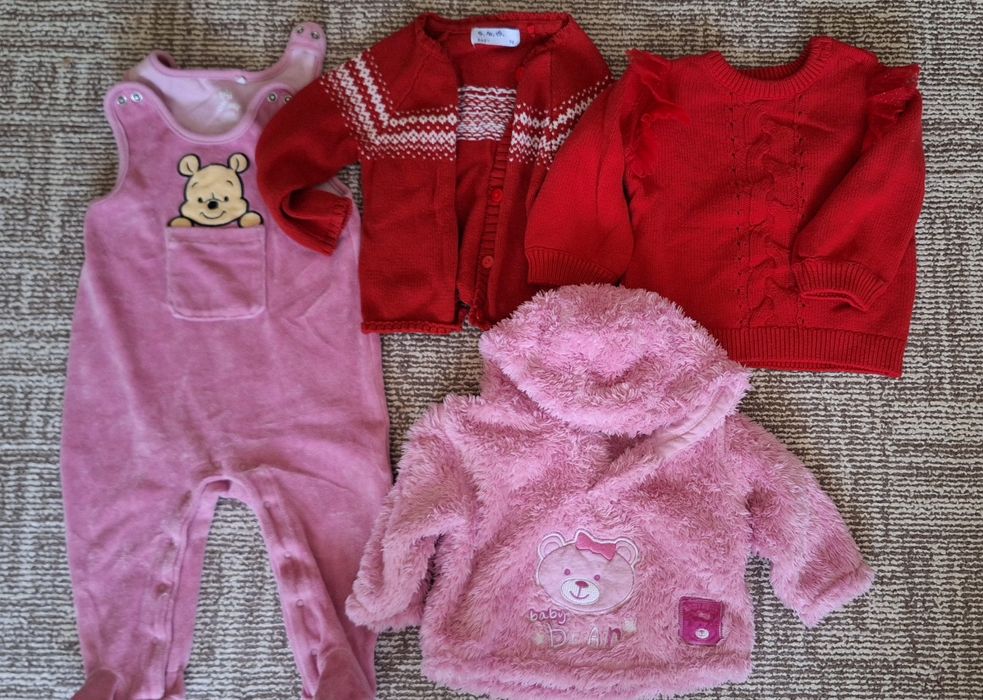 Paka ubrań dla dziewczynki rozmiar 74