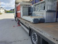 Rusztowanie elewacyjne 230 m2 typ Plettac P70  6x36m nowe Pletak