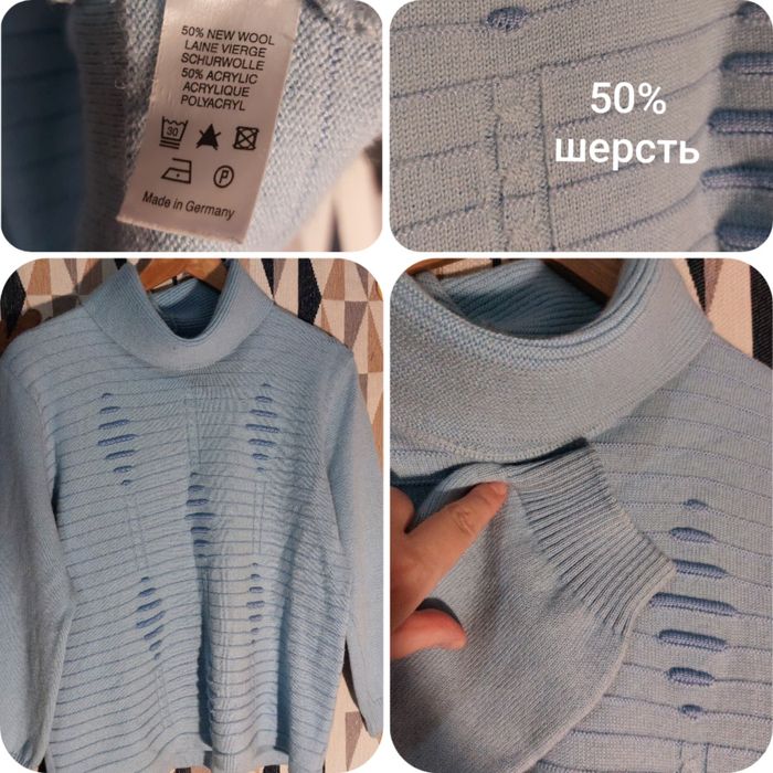 Чудові теплі СВЕТРИ: кашемір 100%, вовна. Коричневий мохеровий светр.