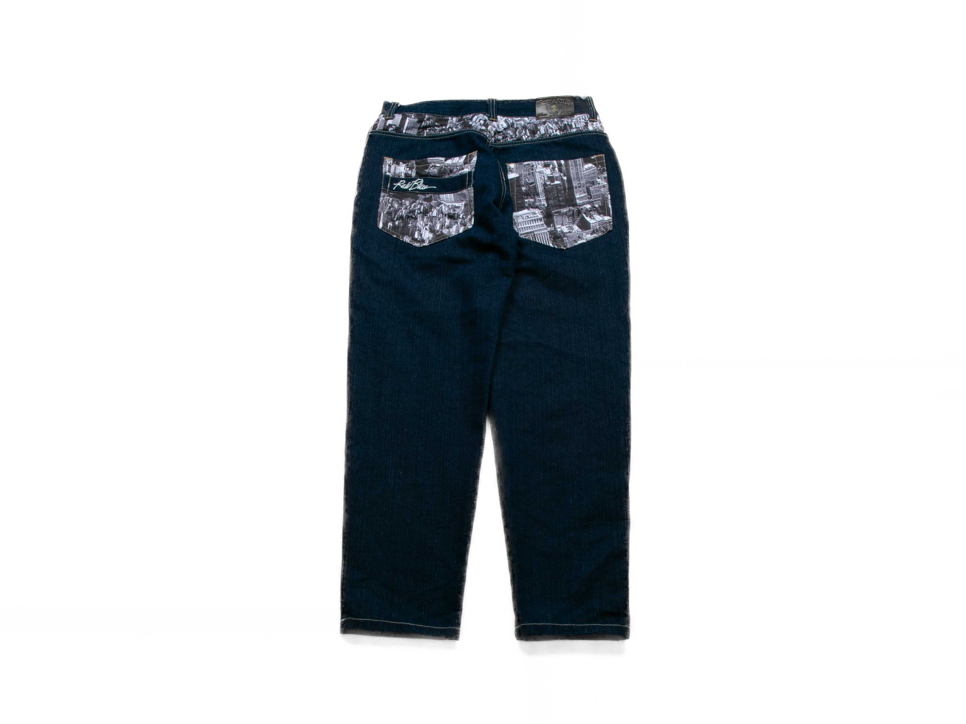 Spodnie jeansowe Raw Blue 34/32 y2k hip hop