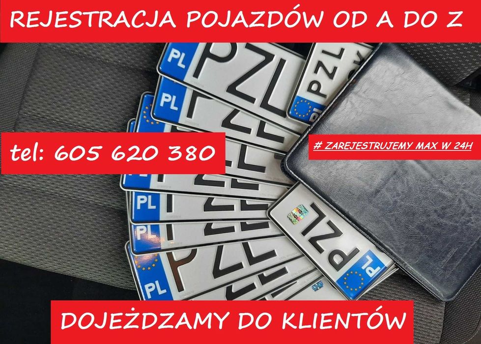 Rejestracja Pojazdów od A do Z w 24H
