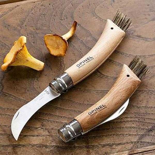 НОЖ грибной OPINEL 08 Франция грибний складний ніж кисточка 001252
